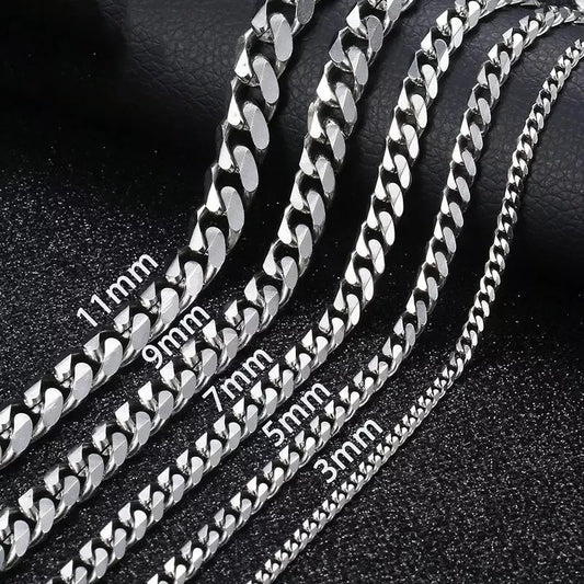 Stainless Steel Cuban Link Chains